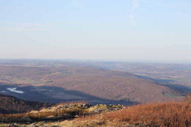 Facing south from the summit of Alander