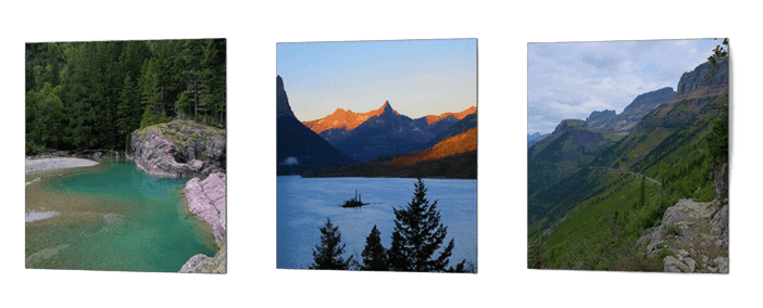 Shop scenic prints from hikes, views, and waterfalls along Glacier National Park's Going-to-the-Sun Road