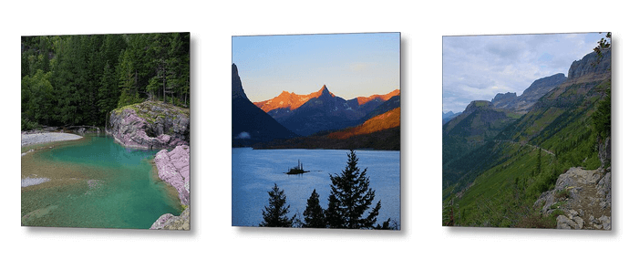 Shop scenic prints from hikes, views, and waterfalls along Glacier National Park's Going-to-the-Sun Road