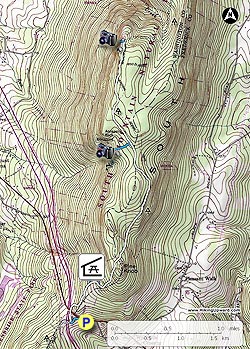 Small map for Annapolis Rock and Black Rock Cliff Hike