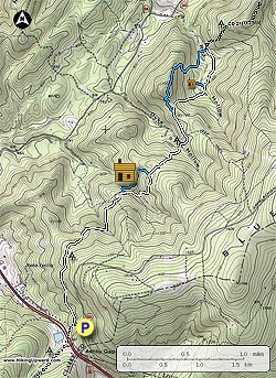 Small map for Ashby Gap Hike