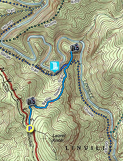 Small map for Babel Tower Hike
