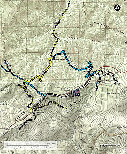 Small map for Big Run Hike