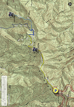 Small map for Blackrock Mtn and The Pinnacle Hike