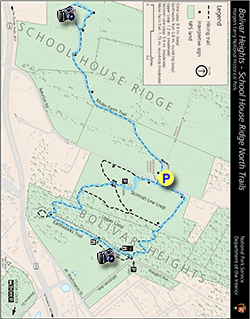 Small map for Bolivar Heights Hike