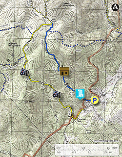 Small map for Broad Hollow Hike