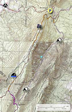 Small map for Browns Hollow Hike