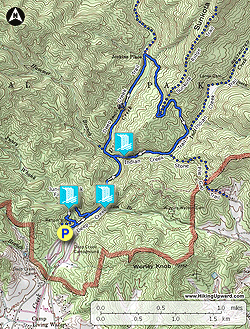Small map for Deep Creek Hike