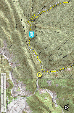 Small map for Devil's Bathtub Hike