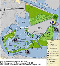 Small map for Dutch Gap Hike