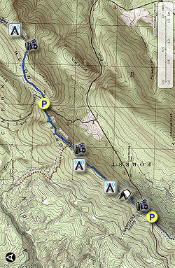 Small map for Eagle Rock Hike