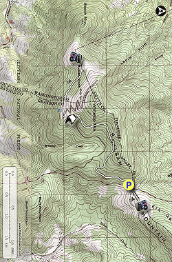 Small map for Elk Garden to Buzzard Rock Hike