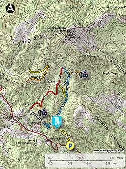 Small map for Florence Nature Preserve Hike
