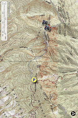 Small map for Great Channels Hike