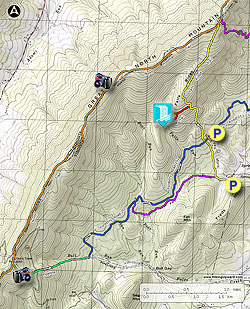Small map for Great North Mountain Hike