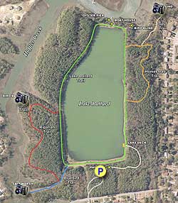 Small map for Hoffler Creek Hike