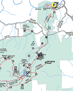Small map for Indian Creek Hike