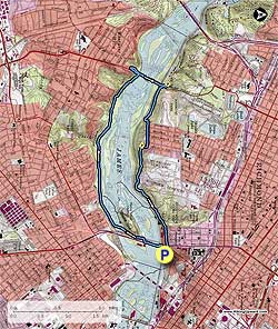 Small map for James River Hike