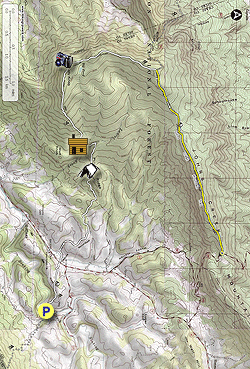 Small map for Kelly Knob Hike