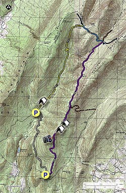 Small map for Little Schloss Hike