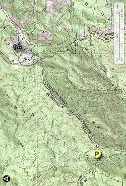 Small map for Max Patch Hike