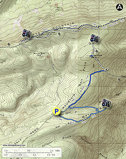 Small map for Mountain Lake Wilderness Hike