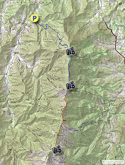 Small map for Mt. Mitchell via Black Mountain Crest Trail