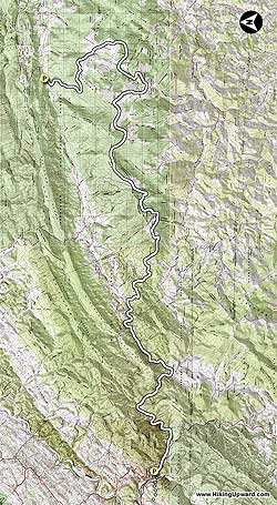 Small map for Mt. Rogers and Grayson Highlands