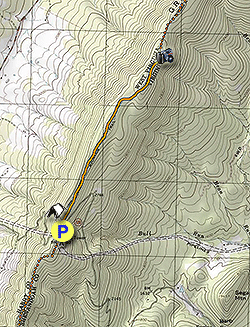 Small map for Nutmeg Point Hike
