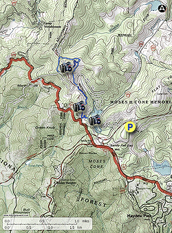 Small map for Rich Mountain Lookout Tower and Lovers Leap Hike