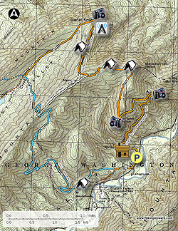 Small map for Signal Knob Hike