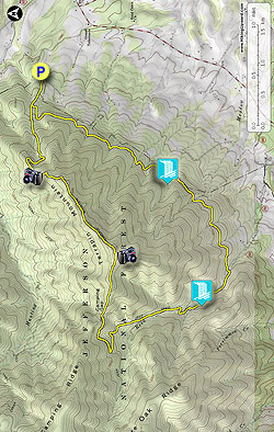 Small map for Terrapin Mountain Hike