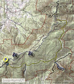 Small map for The Peak Hike