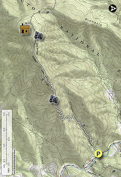 Small map for The Priest Hike