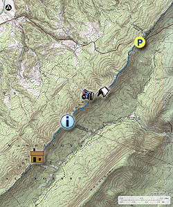 Small map for Tri-County Hike