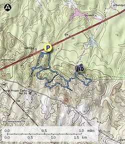 Small map for Wahrani Nature Trail