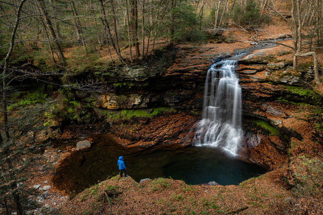 Default image for Heberly Run Waterfalls, a 2.9-mile trail in Jamison City, PA (US)