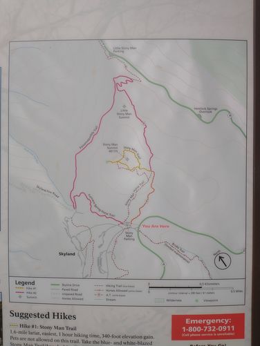 If only the views were as clear as this trail map posted at the Kiosk