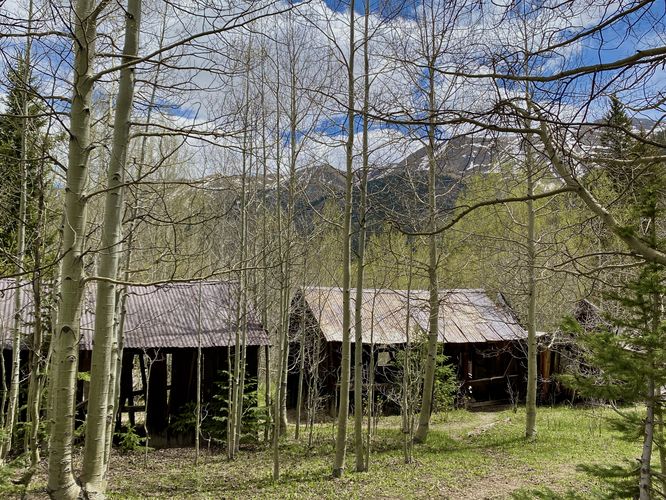 Abandoned Ironton Townsite sheds