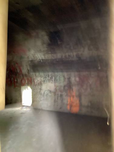 Inside the abandoned bunker