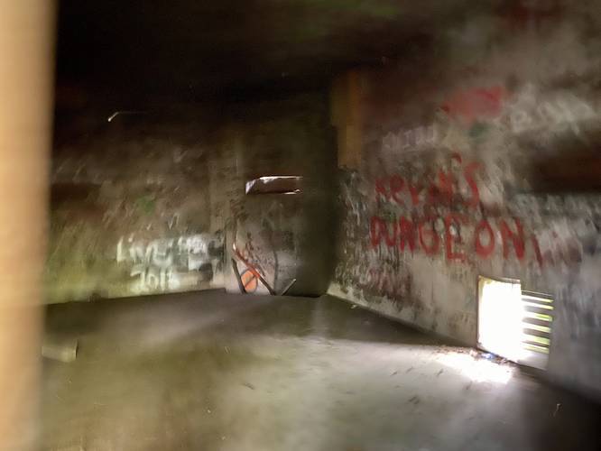 Inside the abandoned bunker