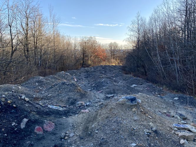 Dirt mound-covered Old PA-61