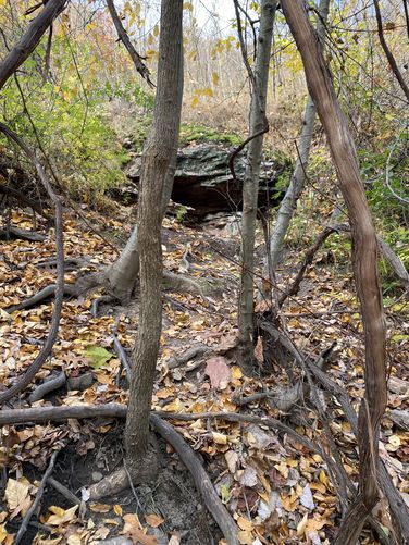 Quick climb up to the smoking vent (caution, dangerous noxious gases)