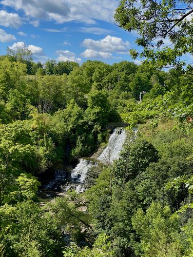 View of Albion Falls (approx. 19 meters / 52 feet)