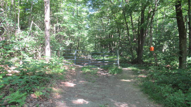 Gate at the trail head