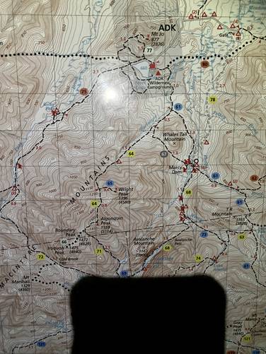 Photo of the trailhead map to Iroquois Peak