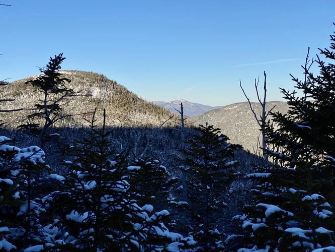 View of MacNaughton Mountain (middle) in the distance