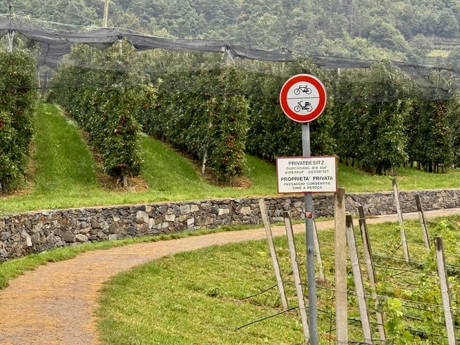 No biking beyond this point