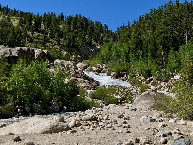 Alluvial Fan waterfall (approx. 40 feet tall)