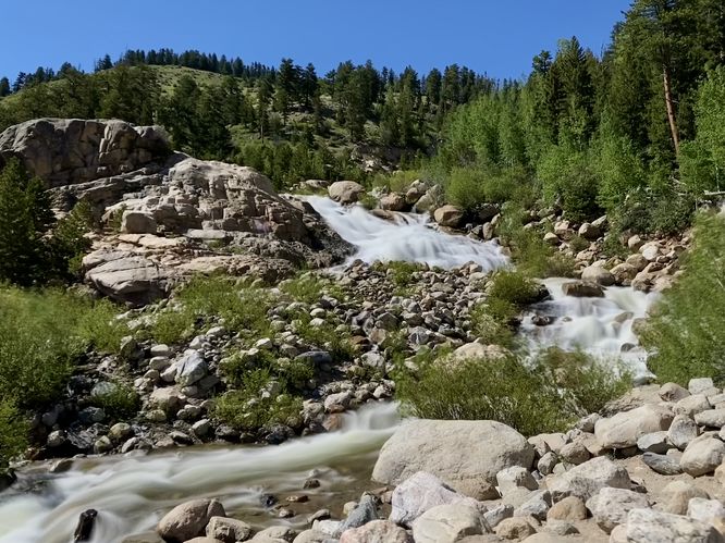 Alluvial Fan waterfall (approx. 40 feet tall)